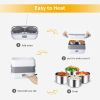 1pc Electric Lunch Box; Food Heater; Portable Food Warmer ; Self Heating; Stainless Steel Food Container; Heated