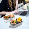 1pc Electric Lunch Box; Food Heater; Portable Food Warmer ; Self Heating; Stainless Steel Food Container; Heated