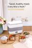 1pc Electric Lunch Box; Food Heater; Portable Food Warmer ; Self Heating; Stainless Steel Food Container; Heated