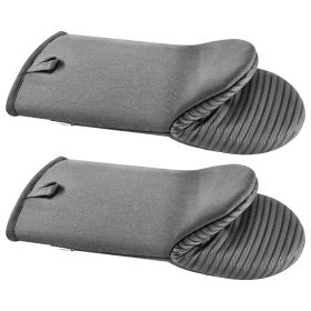 VEVOR Oven Mitts, Mini Oven Mitt Set with Non-Slip Silicone Strips, High Heat Resistant to 500Fahrenheit