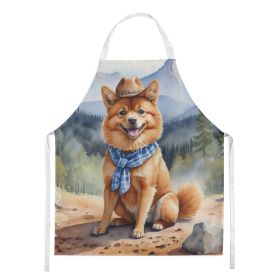 Finnish Spitz Cowboy Welcome Apron Cooking Kitchen Server Baking Crafts Gardening for Adult Women Men, Unisex, Large, Multicolor